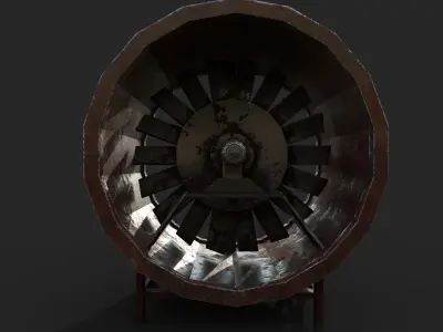 Fan for Metro Free low-poly 3D model by Abandoned-World