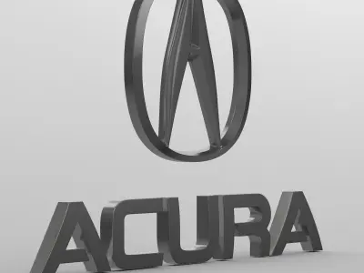 acura logo 3D model