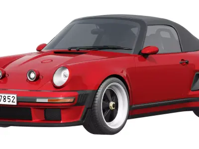 Singer Porsche 911 Carrera Cabriolet Turbo 2026 3D model