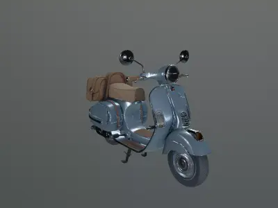 vintage scooter 3D model purchase