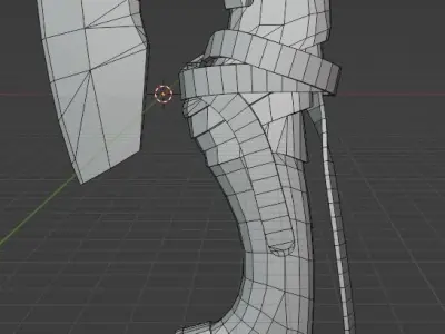 medieval axe Free low-poly 3D model