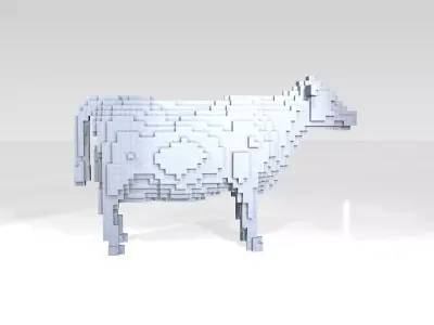 Cow Voxel 3D model