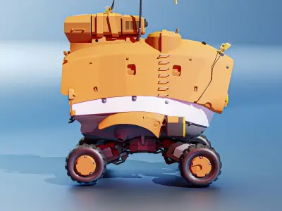 Sci-Fi Space Rover 3D model