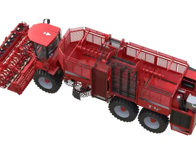 Holmer Terra Dos T40-40 beet harvester Low-poly 3D model
