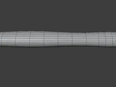 Small old hammer Low-poly 3D model