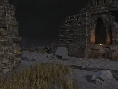 Ruins Of An Ancient City 3D model