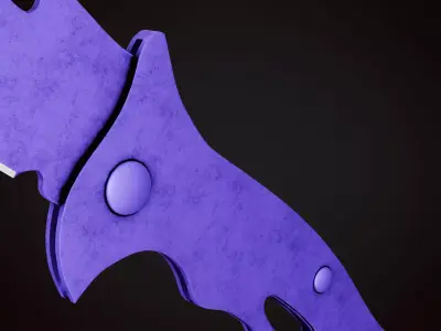 Knife 3 H Low-poly 3D model