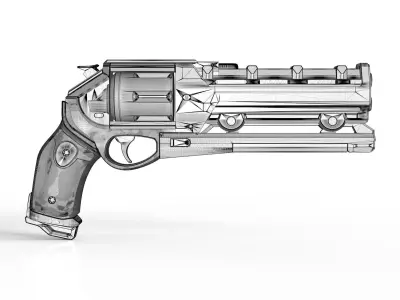 Destiny 2 Ace of Spades 3D model