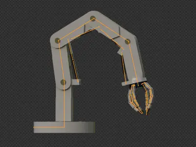Robot Arm Low-poly 3D model buy