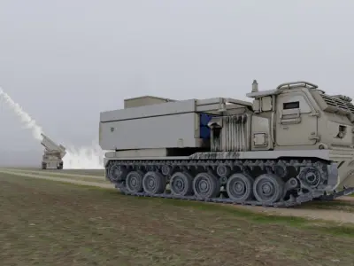 Israeli Defence Forces M270 MLRS 3D model