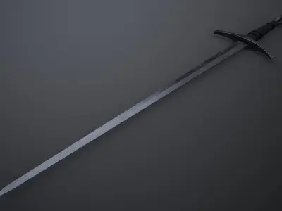Longsword Low-poly 3D model