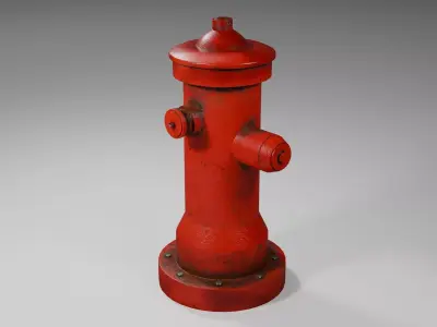  FIRE HYDRANT  Low-poly 3D model