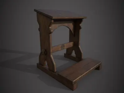 Prayer Stand Low-poly 3D model