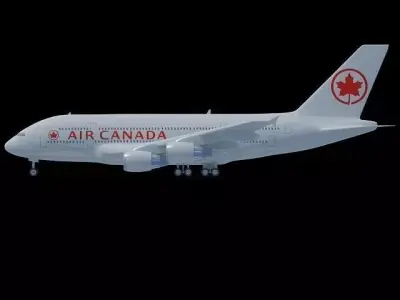 Air Canada 3D Model Airbus A380 3D model