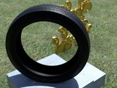 ORTAS TIRE NO 2 Low-poly 3D model