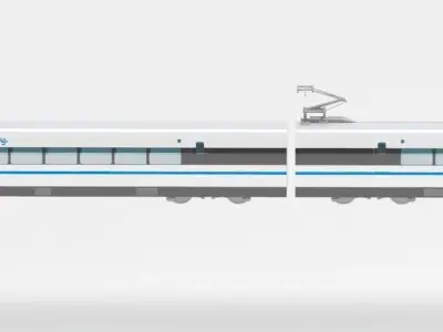 Bullet train 3D model
