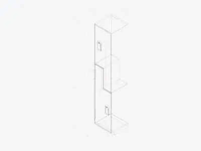 Locker - Resin - Locka - Classic Extra - 2 Person Z Low-poly 3D model