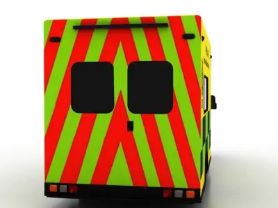 Mercedes Benz Sprinter 2015 Truck England Ambulance UK 3D model