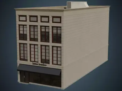 Building 29 Low-poly 3D model