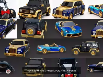 High-Society And Mythical Luxury Fleet 3D Model Pack