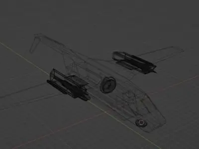 Sci-Fi Carrier HF-50 Free low-poly 3D model
