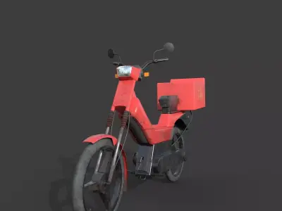 LOW POLY BIKE   Low-poly 3D model
