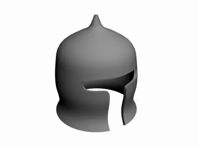 Early medieval saracen helmet Low-poly 3D model