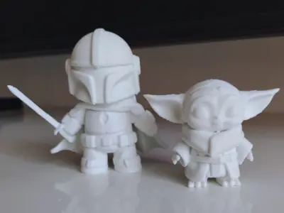 FREE MANDALORIAN AND GROGU Z-MINIS COLLECTION Free 3D print model