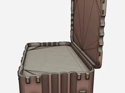 Military Pelican Case Low-poly 3D model
