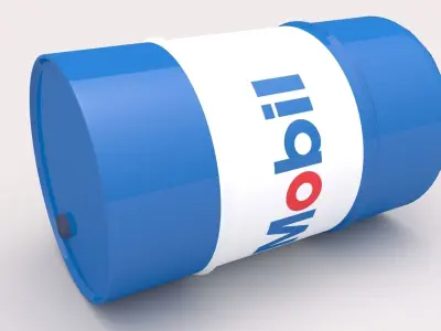 Mobil Barrel Low-poly 3D model