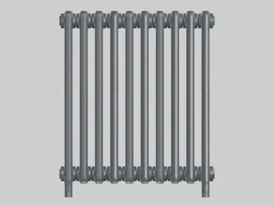 Classic Cast Iron Radiator 2C10 Low-poly 3D model