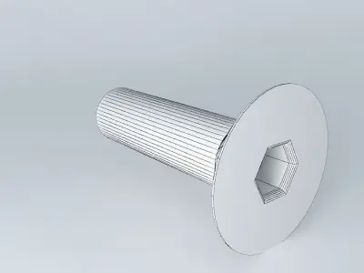 M 8 x 30 mm countersunk head screw DIN 7991 Free 3D model