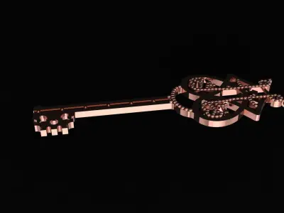 Unique Key Necklace 3D print model