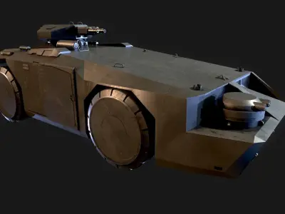 M 577 APC Aliens 3D model