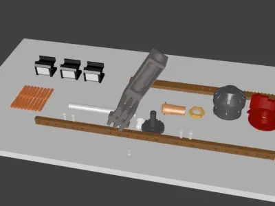 Tap Changer Assembly 30AMP Low-poly 3D model