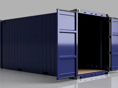 High-Cube-Container shipping container 3D model