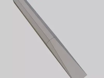 Cold Chisel Low-poly 3D model