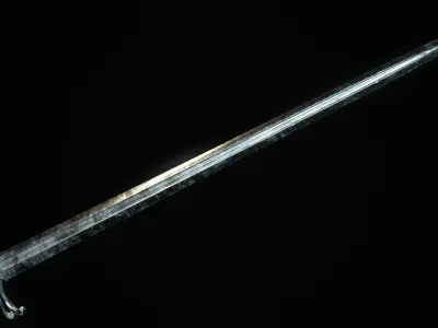 Fantazy Sword Melee Weapon Low-poly 3D model