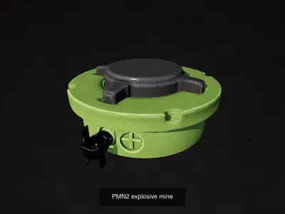 Military explosive mine collection 3D Model Pack