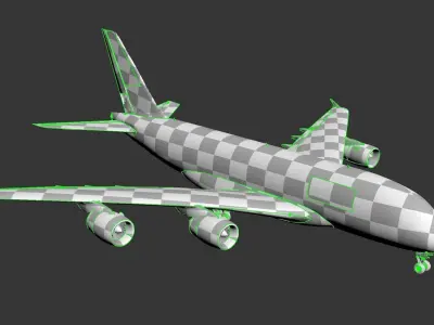 Airbus a380  3D model by SP-Visualisation