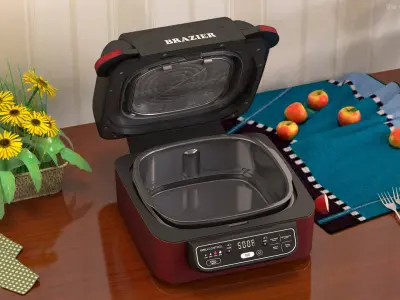 Electric Grills Collection 3D model