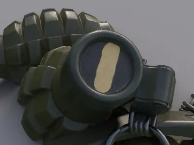 Wz 33 Hand Grenade Low-poly 3D model