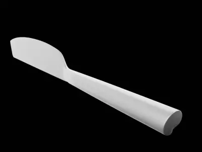 Dinner Knife Low-poly 3D model