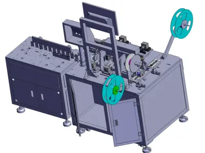 Automatic inspection and packaging machine 3D model