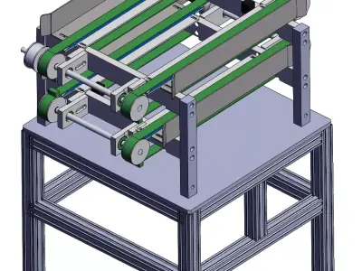 Dual-belt Conveyor 3D model