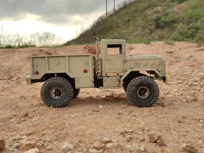 M939 4x4 Sideboard Flatbed 313mm 324mm- 1-10 RC body attachment 3D print model