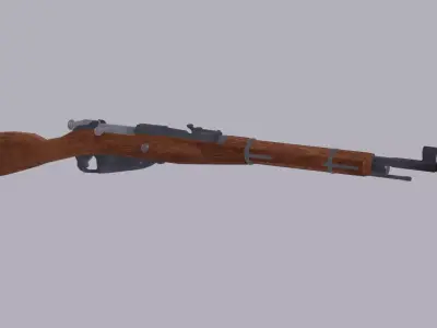 Mosin Rifle Low-poly 3D model buy