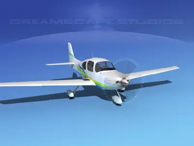 Cirrus SR22 V08 3D model