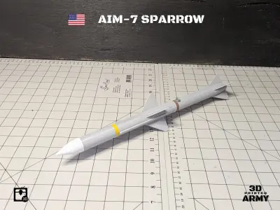 AIM-7 SPARROW missile for aeromodelling - 3D printing files 3D print model