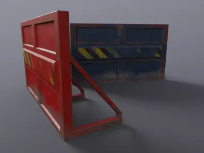 Mojo Barriers Low-poly 3D model